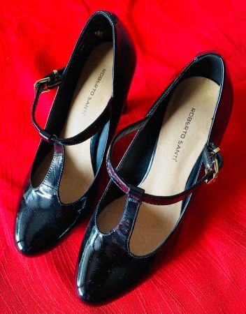 👠 MAGNIFIQUES « ESCARPINS VERNIS NOIRS « 🇮🇹